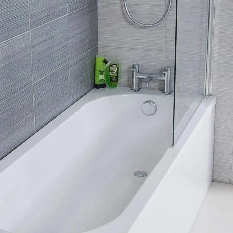 Icare Assist Bathroom Pack with Low Height Bath, Raised Height Toilet and 2 Tap Hole Vanity Unit
