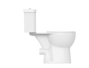 Icare Bathroom Pack with Comfort Height Toilet, Grab Rails & 2 Tap Hole Vanity - Push Button Cistern