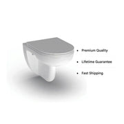 Icare Disabled Wall Hung Toilet Pan and Seat