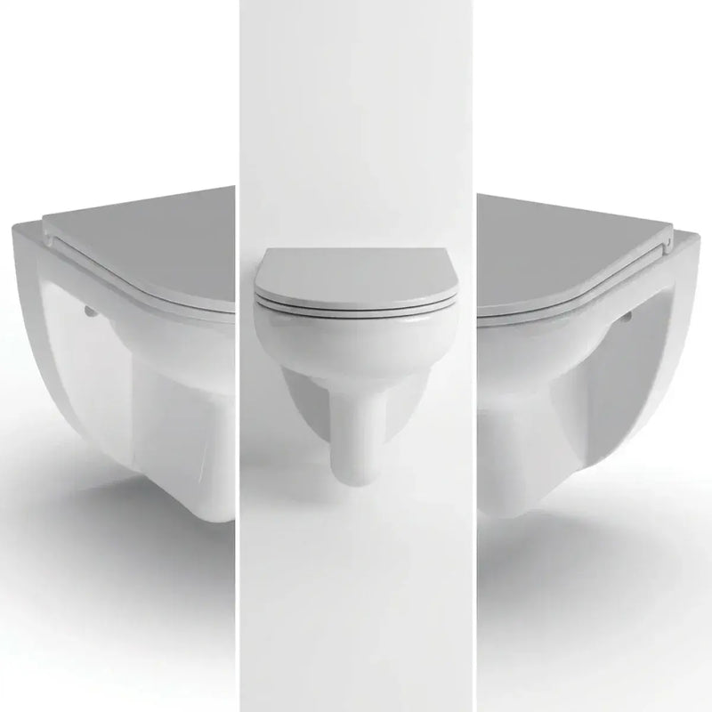 Icare Disabled Wall Hung Toilet Pan and Seat