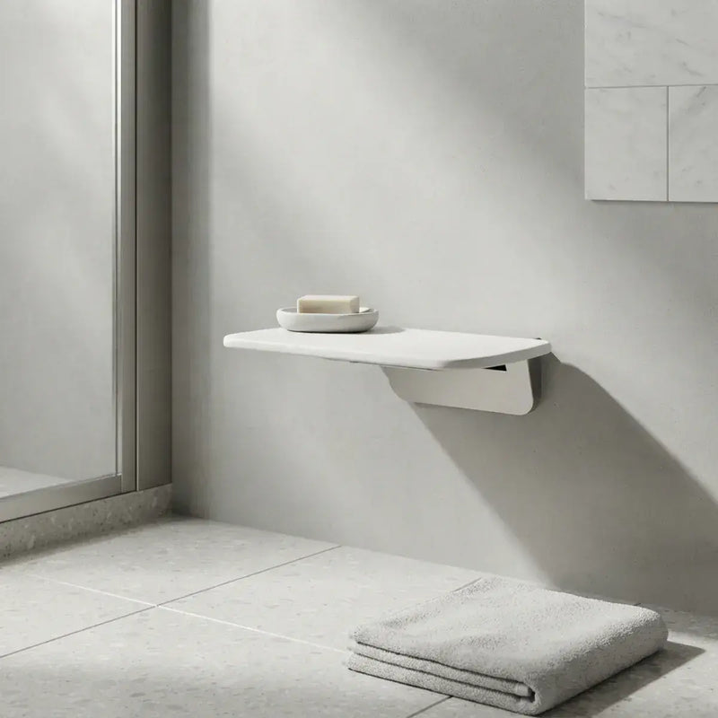 iCare Folding Shower Seat - White