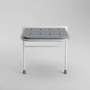 iCare Folding Shower Seat with Legs - White & Grey