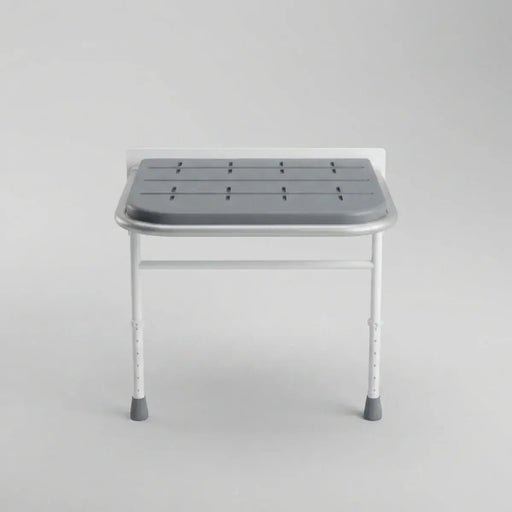 iCare Folding Shower Seat with Legs - White & Grey