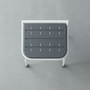 iCare Folding Shower Seat with Legs - White & Grey