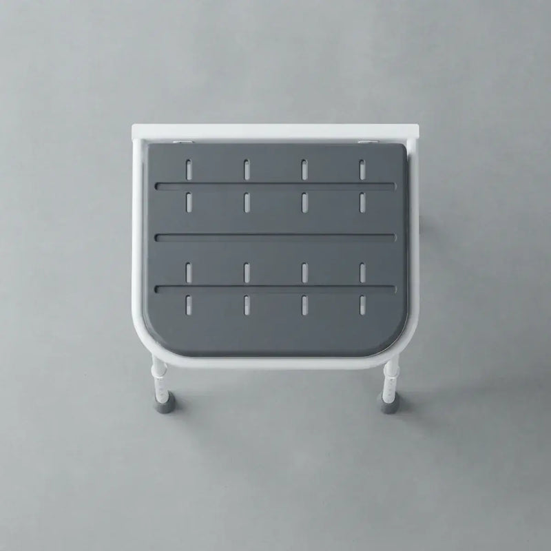 iCare Folding Shower Seat with Legs - White & Grey