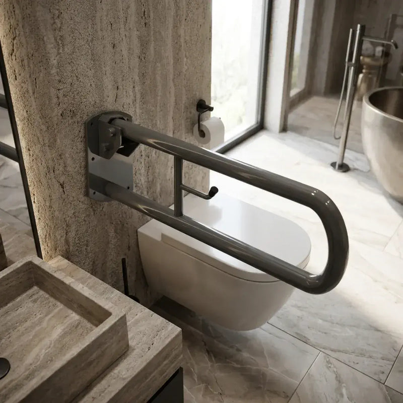 iCare Hinged Swing Arm 800mm - Gloss Grey