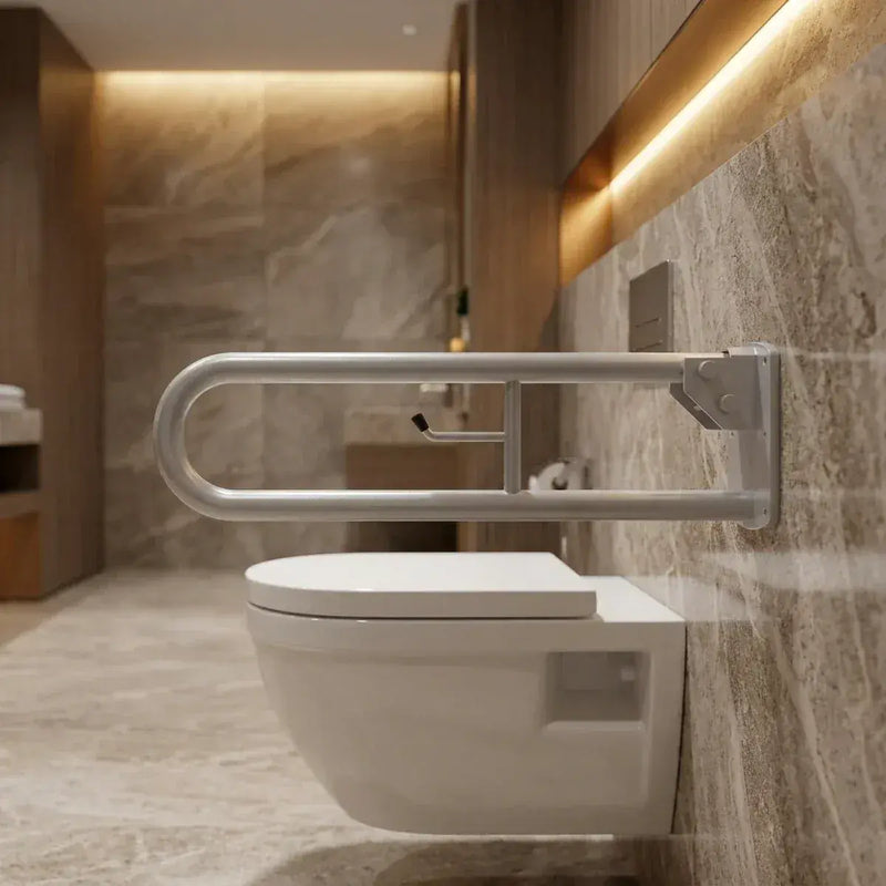 iCare Hinged Swing Arm 800mm - Gloss White