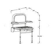 ICare Shower Bathroom Pack, Raised Toilet, Chair, Shower, Basin and Basin Mixer