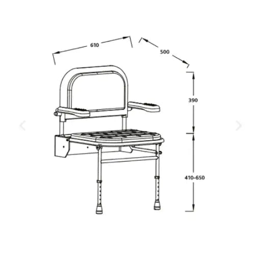 ICare Shower Bathroom Pack, Raised Toilet, Chair, Shower, Basin and Basin Mixer
