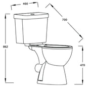 ICare Shower Bathroom Pack, Raised Toilet, Chair, Shower, Basin and Basin Mixer