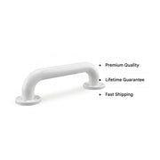 Icare Straight 300mm Grab Rail, Gloss White - Stainless Steel