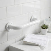 Icare Straight 300mm Grab Rail, Gloss White - Stainless Steel