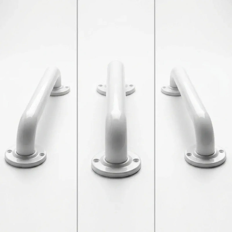 Icare Straight 300mm Grab Rail, Gloss White - Stainless Steel