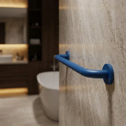 Icare Straight 600mm Grab Rail, Blue - Stainless Steel