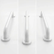 Icare Straight 600mm Grab Rail, Gloss White - Stainless Steel