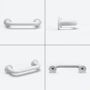 Icare Straight 600mm Grab Rail, Gloss White - Stainless Steel