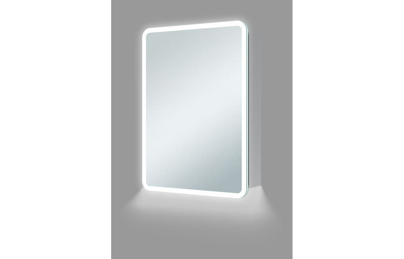 Icari 500mm 1 Door LED Mirrored Cabinet