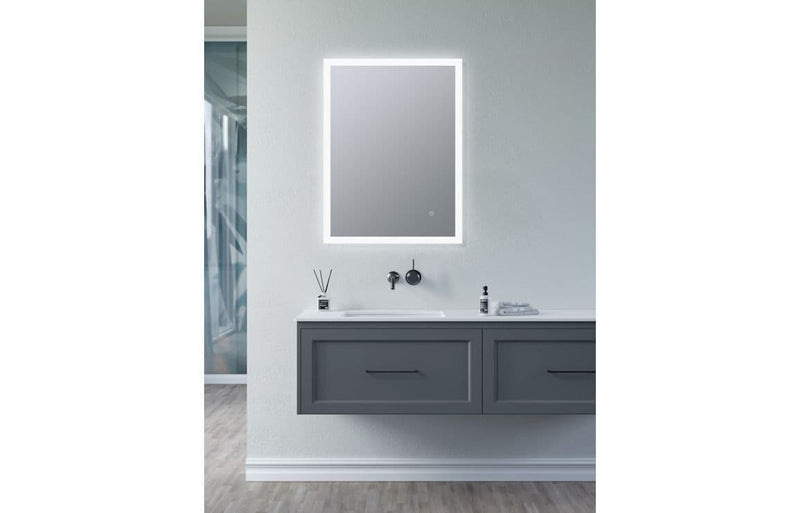 Icari 500mm 1 Door LED Mirrored Cabinet