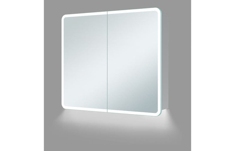 Icari 600mm 2 Door LED Mirrored Cabinet