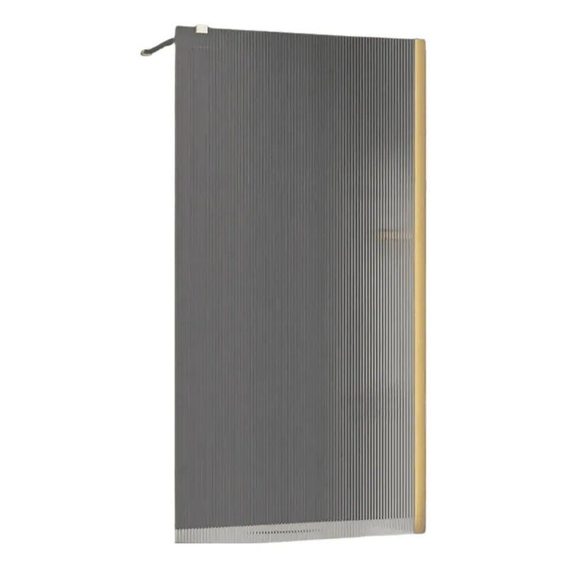 Iconplus Fluted Brushed Brass 900mm Walk in Shower Screen, Optional Side Panel