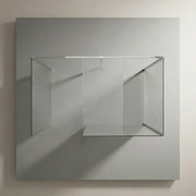 Iconplus Fluted Chrome 900mm Walk in Shower Screen, Optional Side Panel