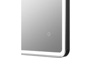 Kniveton 600mm Rectangle Front-Lit LED Mirror - Matt Black