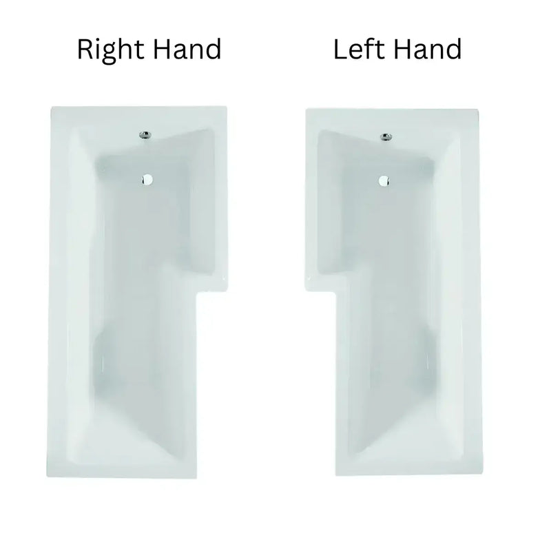 L Shape Shower Bath Pack with Toilet, 2 Door Basin Unit, Taps and Shower