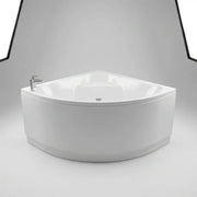 Lagune Corner Bath, 1350 x 1350mm, White, Includes Optional Panel & Legs/Fixings