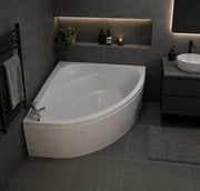 Lagune Corner Bath, 1350 x 1350mm, White, Includes Optional Panel & Legs/Fixings