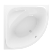 Lagune Corner Bath, 1350 x 1350mm, White, Includes Optional Panel & Legs/Fixings