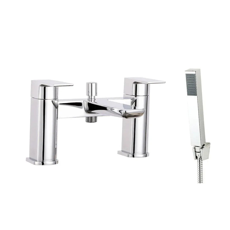 Lagune Corner Bath Pack with Toilet, 2 Door Basin Unit and Taps