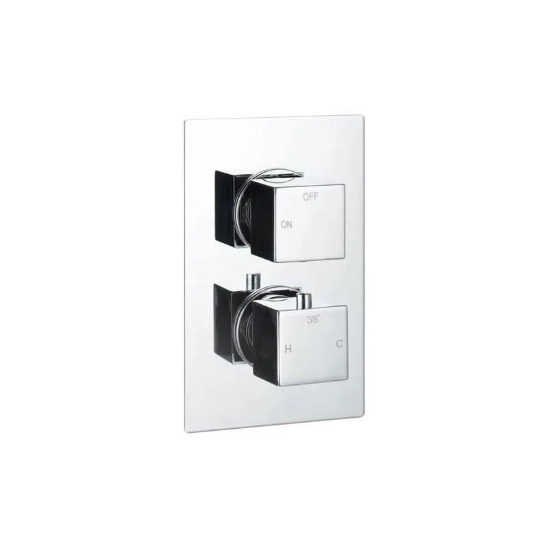 Land Square Concealed Shower Valve & Kit Pack 1 - Chrome