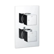 Land Square Concealed Shower Valve & Kit Pack 2 - Chrome