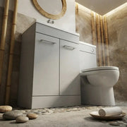Lavello 1000mm Floor Standing L Shape Pack with Basin Worktop, Grey Gloss