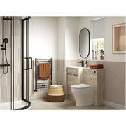 Lavello 350mm Floor Standing 2 Door Tall Unit - Oak
