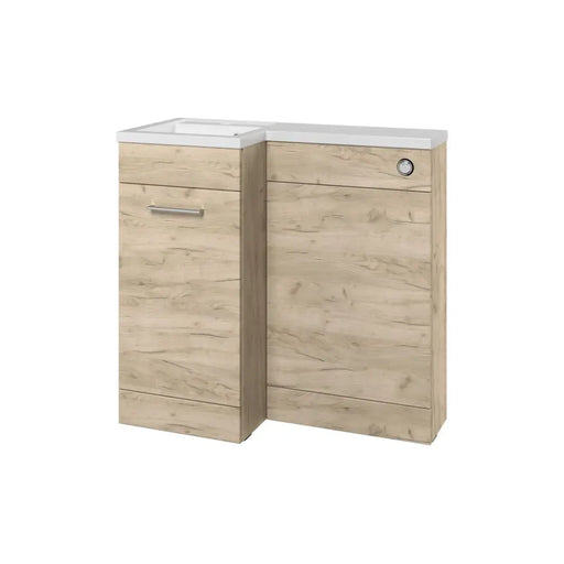 Lavello 900mm F/S L-Shape Pack & Basin (LH) - Oak