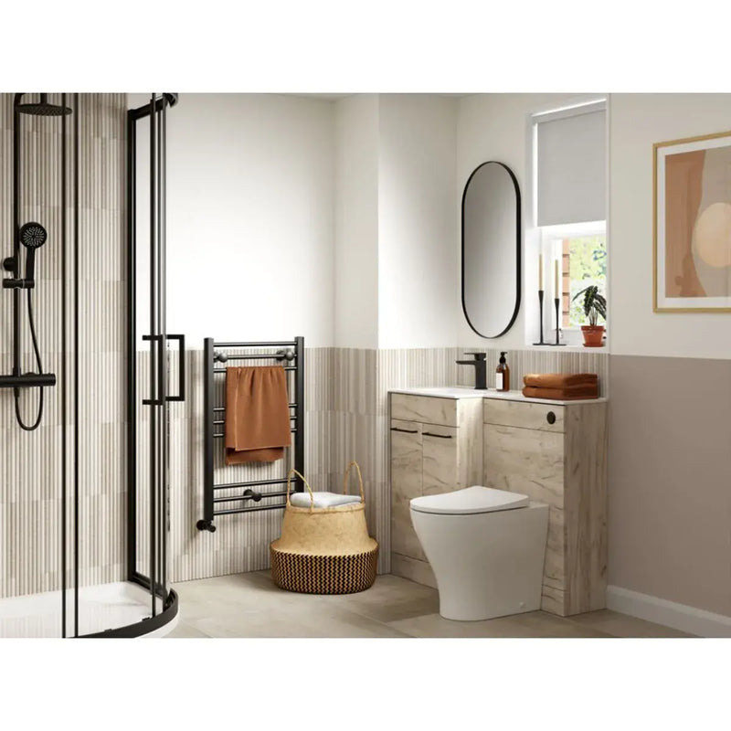 Lavello 900mm F/S L-Shape Pack & Basin (LH) - Oak
