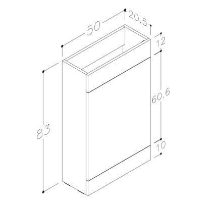 Lavello 900mm F/S L-Shape Pack & Basin (LH) - Oak