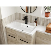Lavello 900mm F/S L-Shape Pack & Basin (LH) - Oak