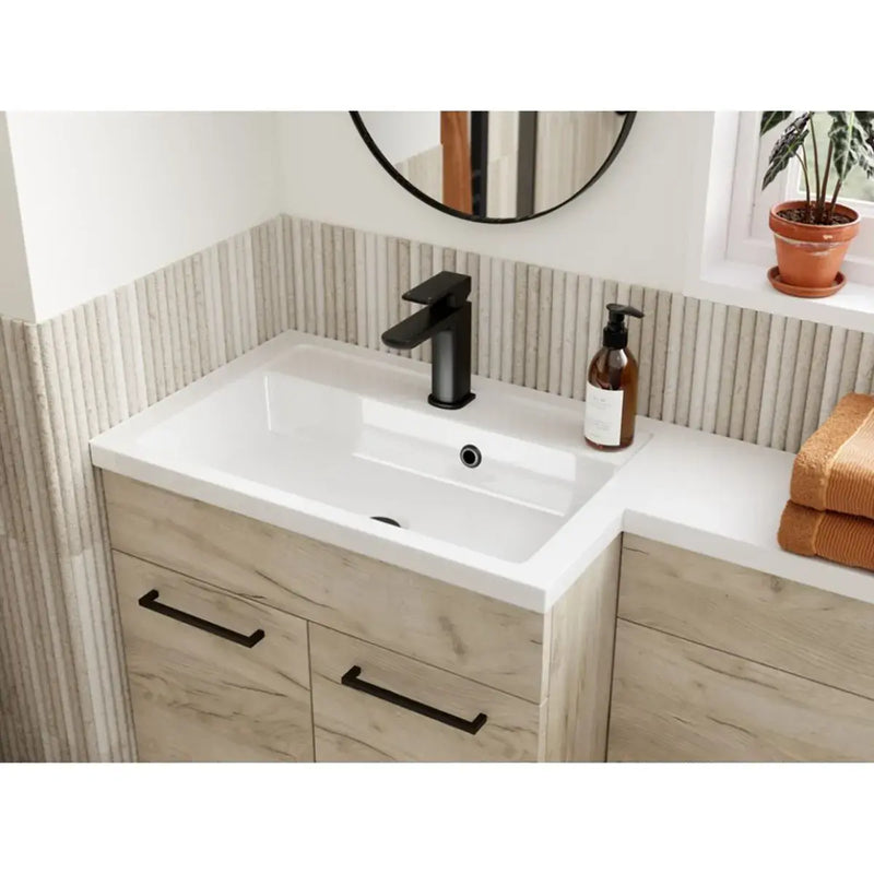 Lavello 900mm F/S L-Shape Pack & Basin (LH) - Oak