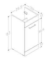 Lavello 900mm F/S L-Shape Pack & Basin (LH) - Oak
