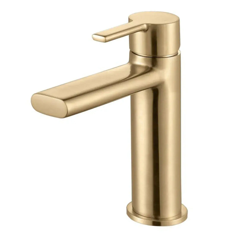 Leo 600mm Basin Unit & Tall Unit Pack with Tap - Brushed Brass