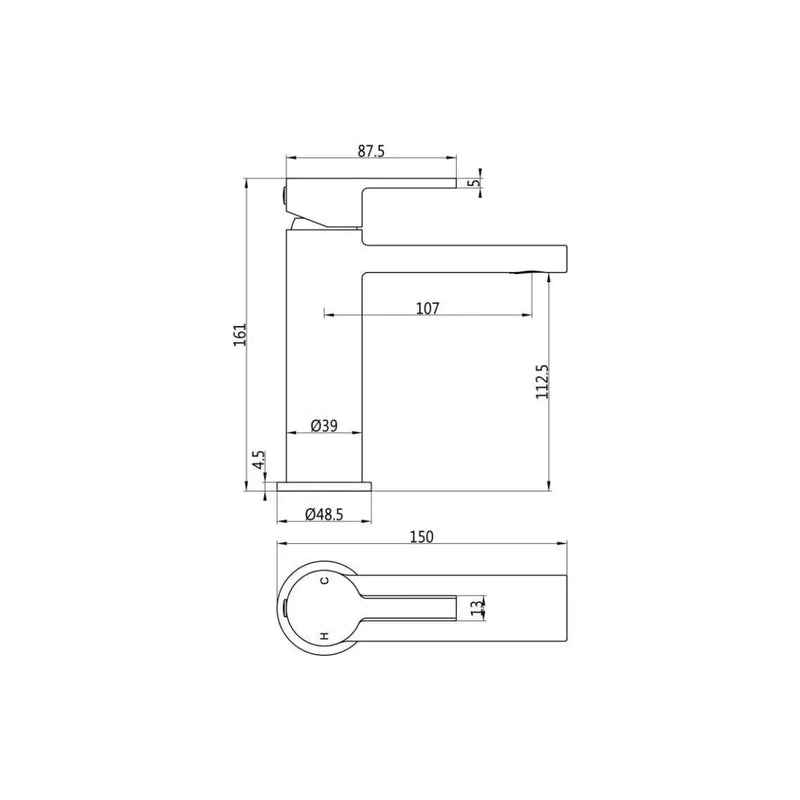 Leo 600mm Wall Hung Basin Unit & Cedare WC Pack with Evolve Matt Black Mixer Tap