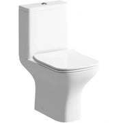Leo 600mm Wall Hung Basin Unit & Cedare WC Pack with Evolve Matt Black Mixer Tap