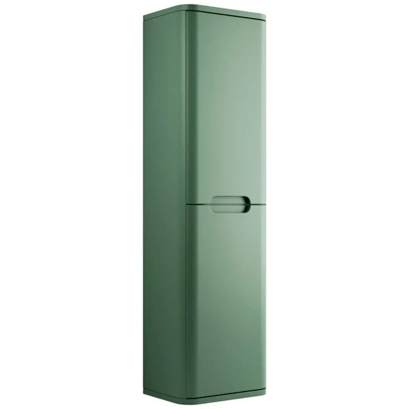 Libras 350 2 Door Wall Hung Tall Unit, Matt Sage Green