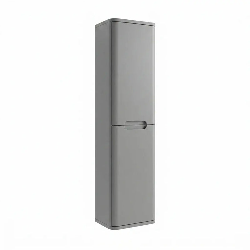 Libras 350mm 2 Door Wall Hung Tall Unit, Matt Grey