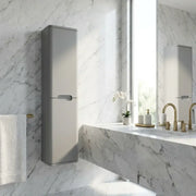 Libras 350mm 2 Door Wall Hung Tall Unit, Matt Grey