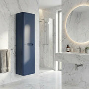 Libras 350mm 2 Door Wall Hung Tall Unit, Matt Indigo