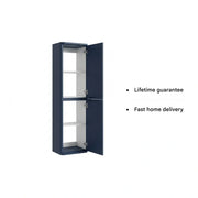 Libras 350mm 2 Door Wall Hung Tall Unit, Matt Indigo