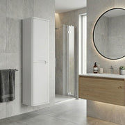 Libras 350mm 2 Door Wall Hung Tall Unit, White Gloss